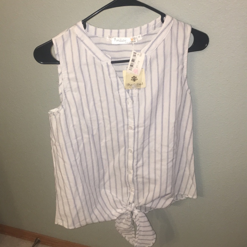 Button-up Tank Top-Palm Springs Boutique